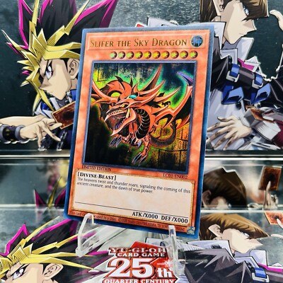 Yugioh Slifer the Sky Dragon (25th Ed) LC01-EN002 Ultra Rare 1st Ed Near Mint-image