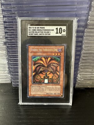 2004 Yugioh Promo Exodia the Forbidden One MC1-EN001 SGC Gem Mint 10 Secret RARE-image