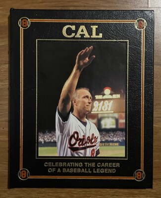 Rare Leather Bound Cal Celebrating Career a Baseball Legend Ripken Orioles HOF-image