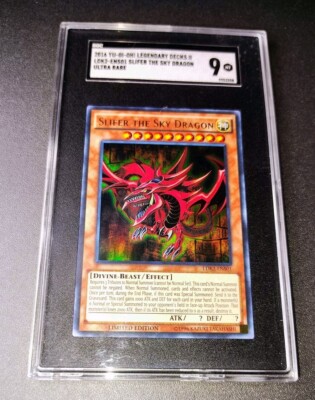 YUGIOH! Sgc 9 MINT 2016 Slifer the Sky Dragon LDK2-ENS01 Ultra Rare-image