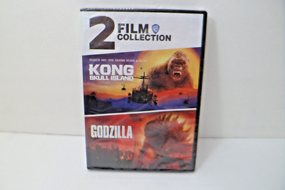Kong Skull Island (2017)  + Godzilla (2014)  2020 WB 2 Disc Collection DVD NEW-image