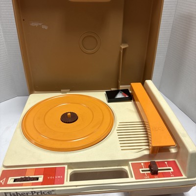Vintage 1983 Fisher Price Record Player Turntable #825 33 45 RPM w/ Needle-image