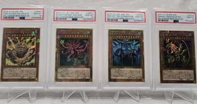 PSA 10 Yu-Gi-Oh Millennium Box Exodia Slifer Exodia And Ra-image