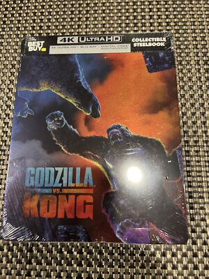 Godzilla vs. Kong 4K Ultra HD Blu-ray Best Buy Exclusive Steelbook (NEW/SEALED)-image
