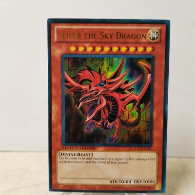 Slifer the Sky Dragon YGLD-ENG01 Limited Edition Ultra Rare Yugioh Card -image