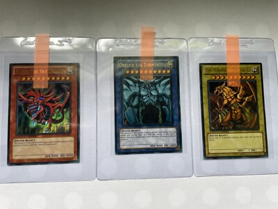 ALL Yugioh MINT Egyptian God Cards | YGLD-ENG01-ENG02-ENG03 Slifer-Obelisk-Ra-image