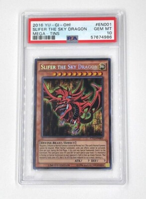 YuGiOh Slifer the Sky Dragon CT13-EN001 Mega-Tins Limited Edition PSA 10 -image