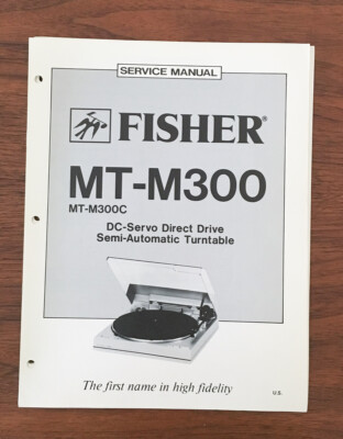 Fisher MT-M300 Record Player / Turntable Service Manual *Original*-image