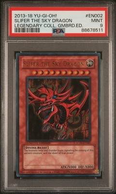2013-2018 YU-GI-OH! LEGEND COLL GAMEBOARD ED #EN002 SLIFER THE SKY DRAGON PSA 9-image