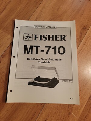 Fisher MT 710 Turntable Service Manual repair-image