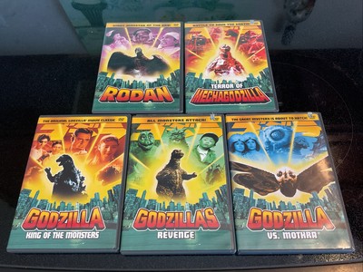 Godzilla LOT OF 5, Mechagodzilla, King Of Monsters, Vs Mothra, Revenge, Rodan-image