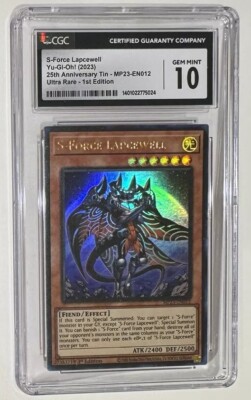 Yugioh S-Force Lapcewell MP23-EN012 GEM Mint CGC Graded 10 Not PSA Card-image