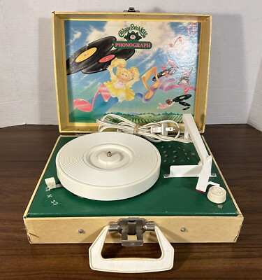 Vintage Playtime 1983 Cabbage Patch Kids Phonograph Record Player-image