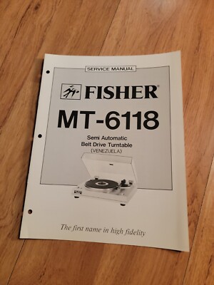 Fisher MT 6118 Turntable Service Manual repair-image