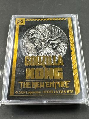 2024 GODZILLA X KONG THE NEW EMPIRE Metal Coin Medallion In Case Japan exclusive-image