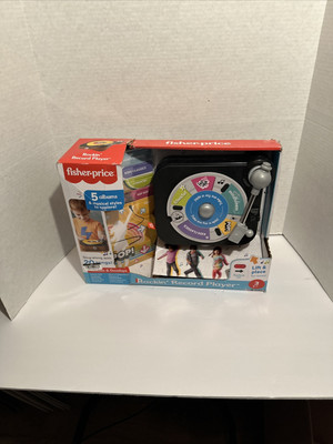 Fisher-Price~Rockin’ Record Player Musical Toy with Turntable & 5 Records~NIB-image