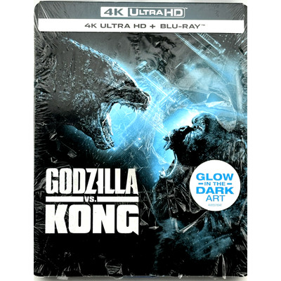 GODZILLA VS KONG (2021) Steelbook 4K Ultra HD / BLU-RAY Skarsgård Brown - NIW-image