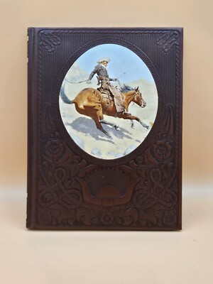 1973 The Cowboys Old West Series Time Life Book Vintage Faux Leather FREE S/H-image