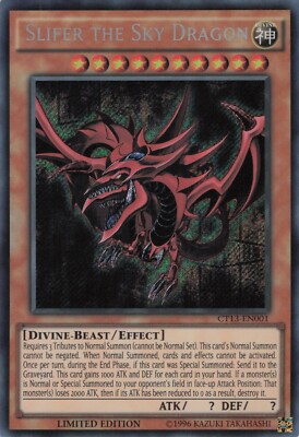 Yugioh Slifer the Sky Dragon CT13-EN001 Secret Rare NM-image