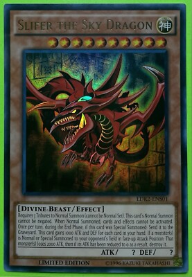 Yugioh Slifer the Sky Dragon LDK2-ENS01 Ultra Rare Limited Edition LP-image
