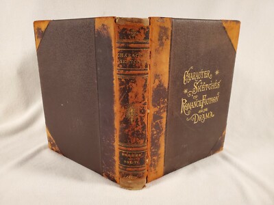 Character Sketches of Romance Fiction & Drama Vol IV 1892 Leather Bound Brewer-image