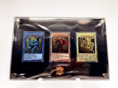 Yugioh Stainless Egyptian God Cards TCG 25th Anniversary Commemorative Steel JPN-image