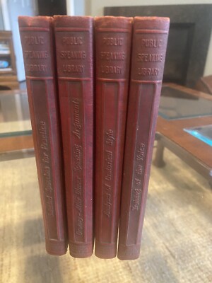 Vintage Public Speaking Library Orator Series Books Of Antique  Pattison Kline-image