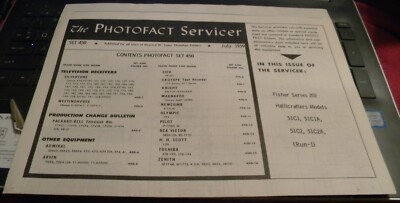 FISHER AM/FM RECEIVER & HALLICRAFTERS RADIO (PHOTOFACT SERVICER 450)-image