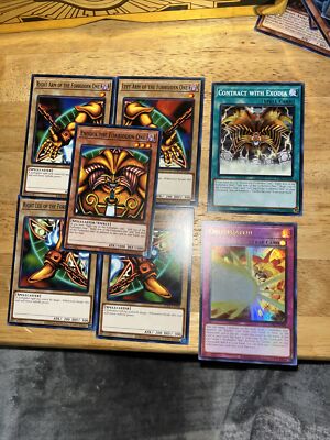 Yu-Gi-Oh! Exodia the Forbidden One complete Set LOB-120-124- Ultra Rare-image