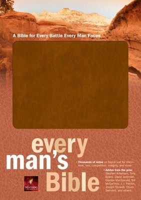 EVERY MAN'S BIBLE NLT (EVERY MAN'S SERIES) By Stephen Arterburn & Dean Merrill-image