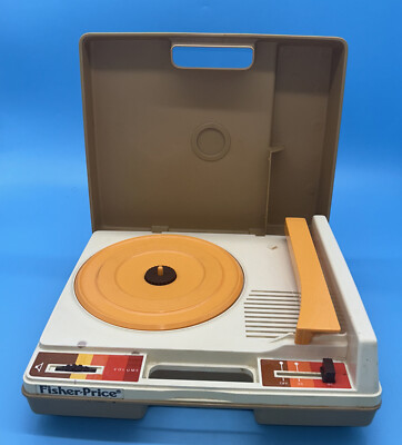 Vintage 1978 Fisher Price Record Player Turntable #825 33 45 RPM WORKING!-image