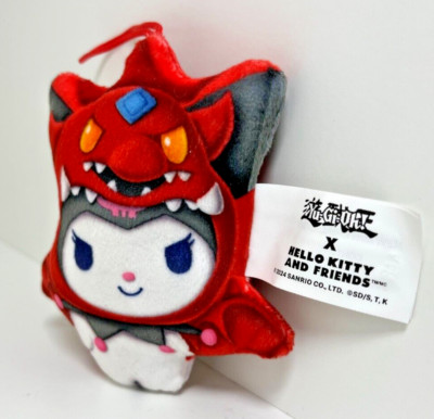 Yu-Gi-Oh! x Hello Kitty and Friends Kuromi x Slifer The Sky Dragon Mini Plush-image