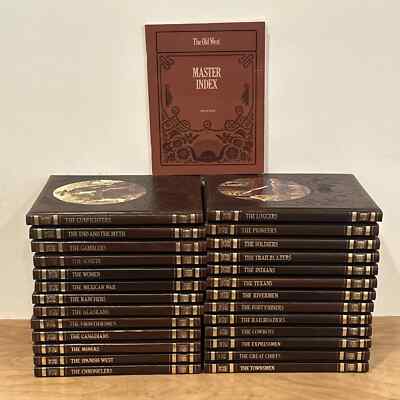 The Old West Series Complete Set of 26 Time Life Books + Master Index. Fine Con.-image