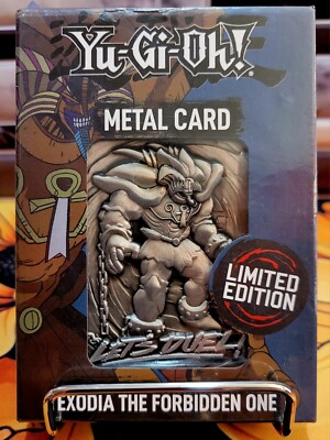 Exodia the Forbidden One Yu-Gi-Oh! Limited Edition Ingot Metal Card Sealed-image
