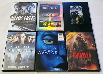 Star Trek, Star Trek Into Darkness, ID4, Avatar, Godzilla & King Kong DVD Lot-image