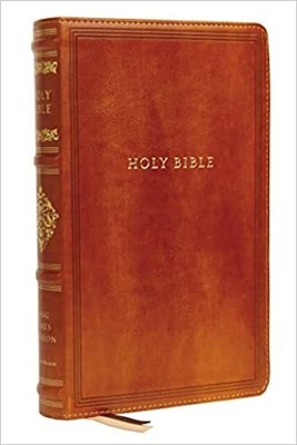 KJV, Personal Size Reference Bible, Sovereign Collection, Leathersoft, Brown,...-image