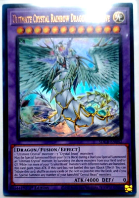 YuGiOh⚡ TCG 💎 Ultimate Crystal Rainbow Dragon Overdrive 💎SDCB Rare-image