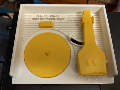 2014 - Fisher Price - Music Box - Record Player With 4 Records - Works Great -image