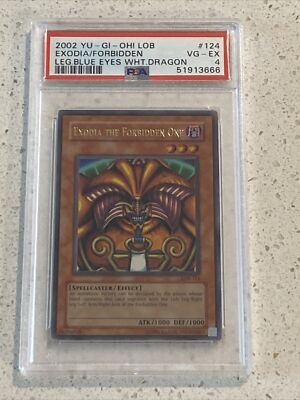Exodia The Forbidden One Yugioh LOB-124 PSA 4-image