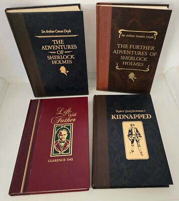 Readers Digest  Sherlock Holmes, Life with Father, Kidnapped 4 volumes-image