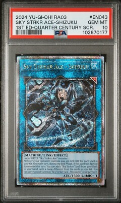 2024 PSA 10 YUGIOH MP24 25TH QC SECRET RARE SKY STRIKER ACE SHIZUKU 💫-image