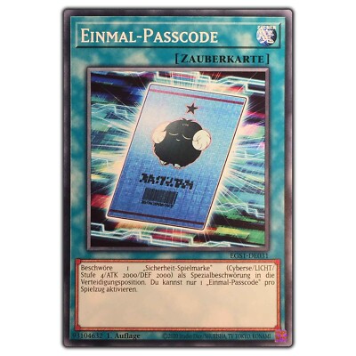 EGS1-DE031 Disposable Passcode 1 Edition from Egyptian God Deck Slifer the Sky Dragon-image