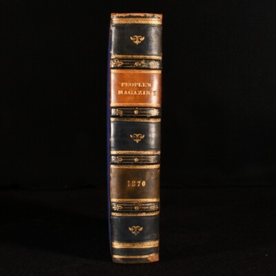 1870 The People' Magazine New Series First Edition Illustrated Leather-image