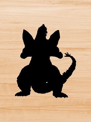 Decal Vinyl Car Truck Sticker - Space Godzilla Kajui You Pick Size & Color-image