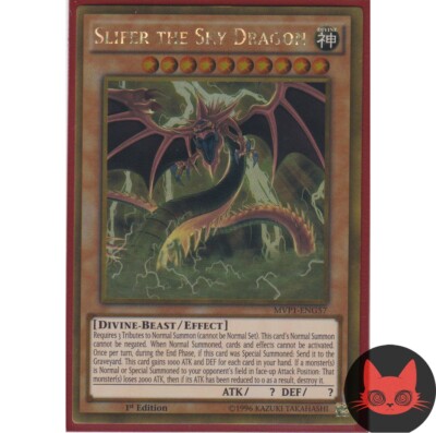 Yugioh Slifer the Sky Dragon MVP1-ENG57 Gold Rare 1st Edition NM-image