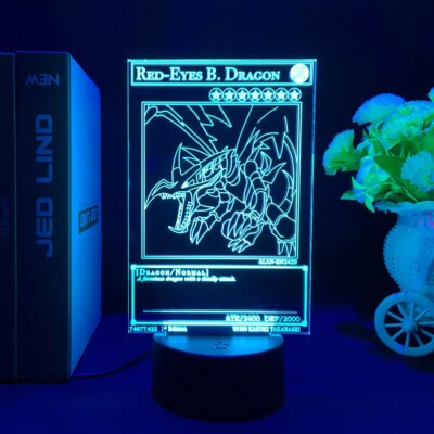 Yu-Gi-Oh 3D Acrylic Card Action Figure LED Night Light-image