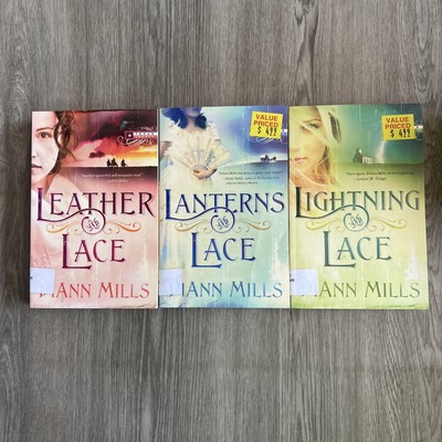 Lot of 3 Texas Legacy books by DiAnn Mills - Leather & Lace, Lanterns, Lightning-image