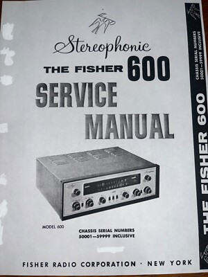 Fisher 600 Parts List AM-FM Stereo Receiver Photocopy 50001 59999-image