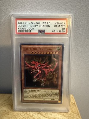 Yugioh Slifer the Sky Dragon PSA Graded 10 GEM MT KICO-EN063-image