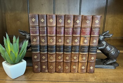 Sir Walter Scott Waverley Novels 1886 DECORATIVE / STAGING Bks 1-8 In Order-image